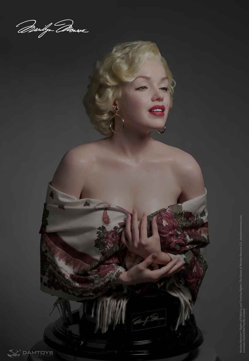 Silicone Real Life Size Bust 1:1 Marilyn Monroe - by Damtoys