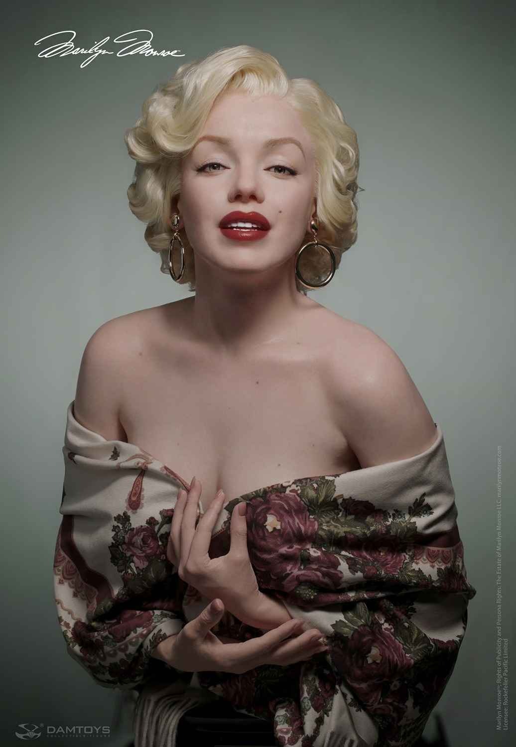 Silicone Real Life Size Bust 1:1 Marilyn Monroe - by Damtoys