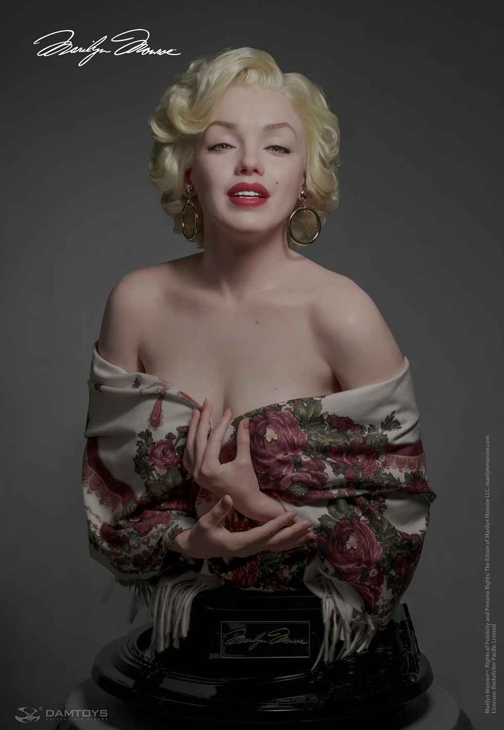 Silicone Real Life Size Bust 1:1 Marilyn Monroe - by Damtoys