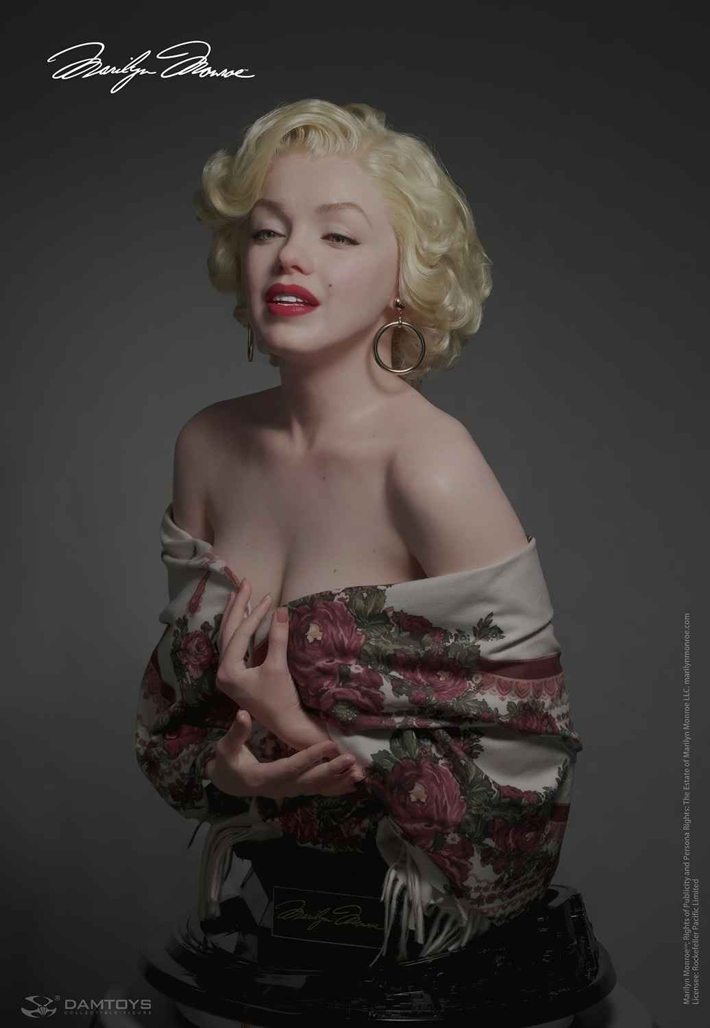 Silicone Real Life Size Bust 1:1 Marilyn Monroe - by Damtoys