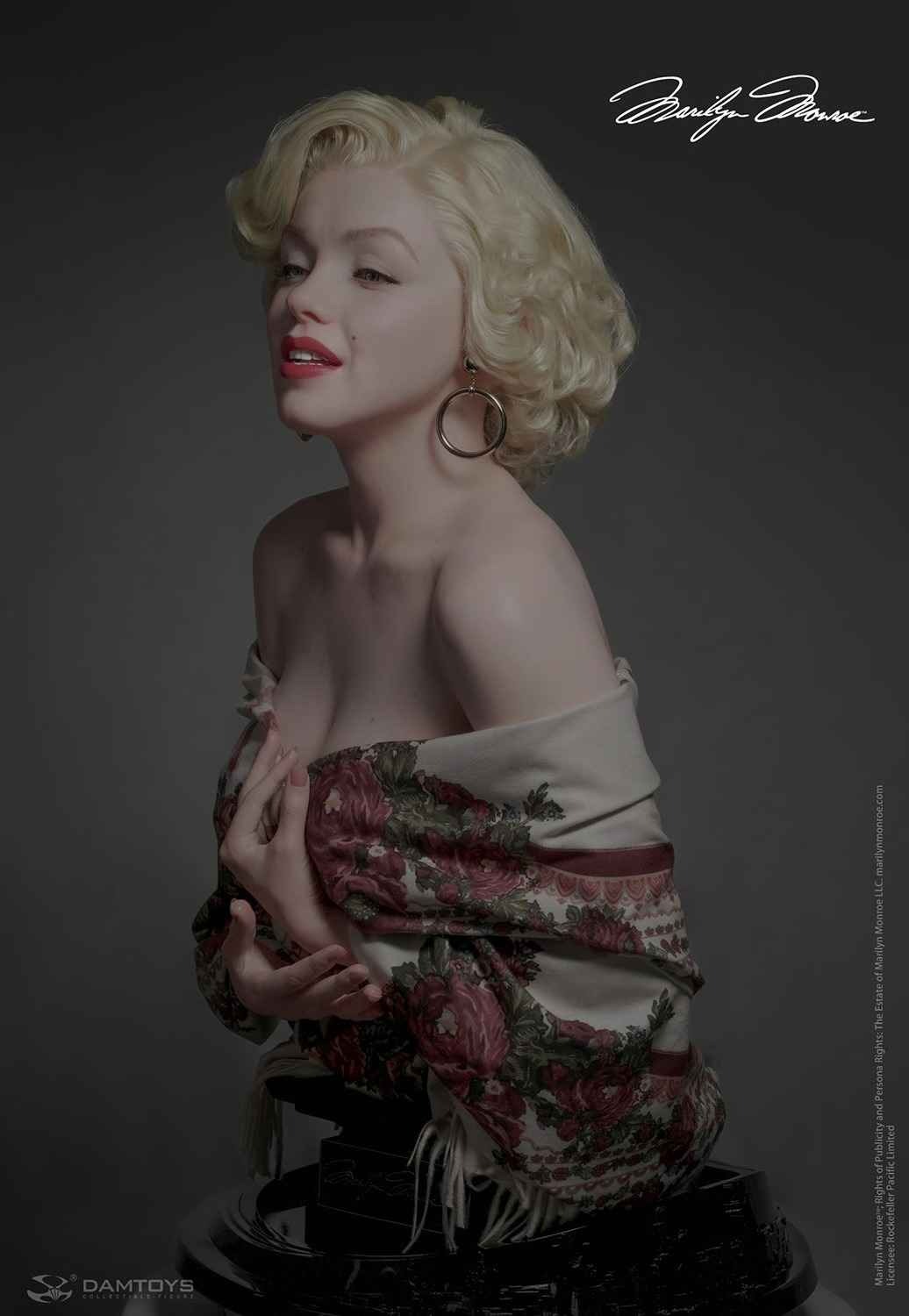 Silicone Real Life Size Bust 1:1 Marilyn Monroe - by Damtoys