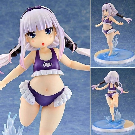 Image of Scaled Figure 1/6 Kanna Kamui - Excited to Wear a Swimsuit at Home Purple Ver. Kobayashi-san Chi no Maid Dragon By KAITENDOH