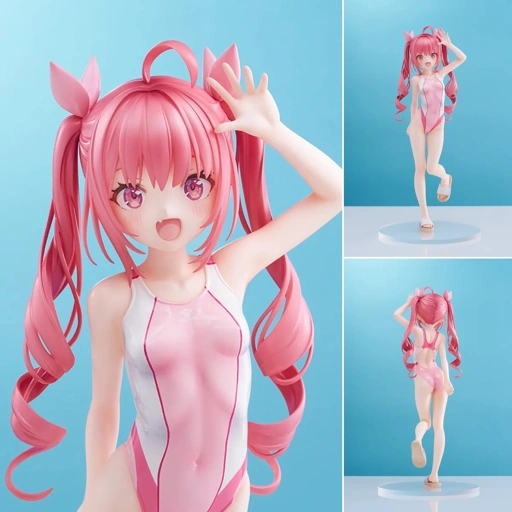 Scaled Figure 1/7 Swimsuit Silhouette Watora - Kyouei Mizugi Ver. Illustration by Kani Beamu By AMAKUNI
