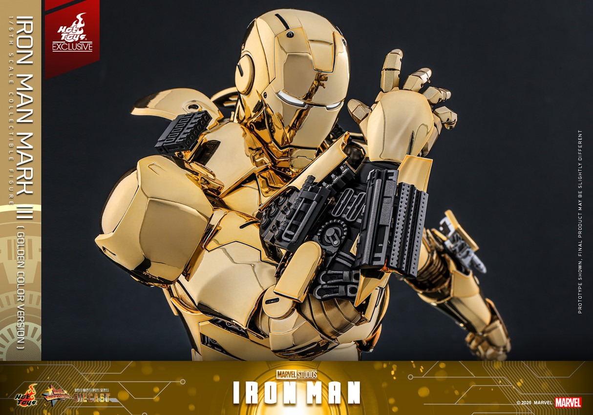 [READY STOCK ITEM] Action Figure 1/6 IRON MAN MARK III GOLDEN COLOR VER. By Hot Toys