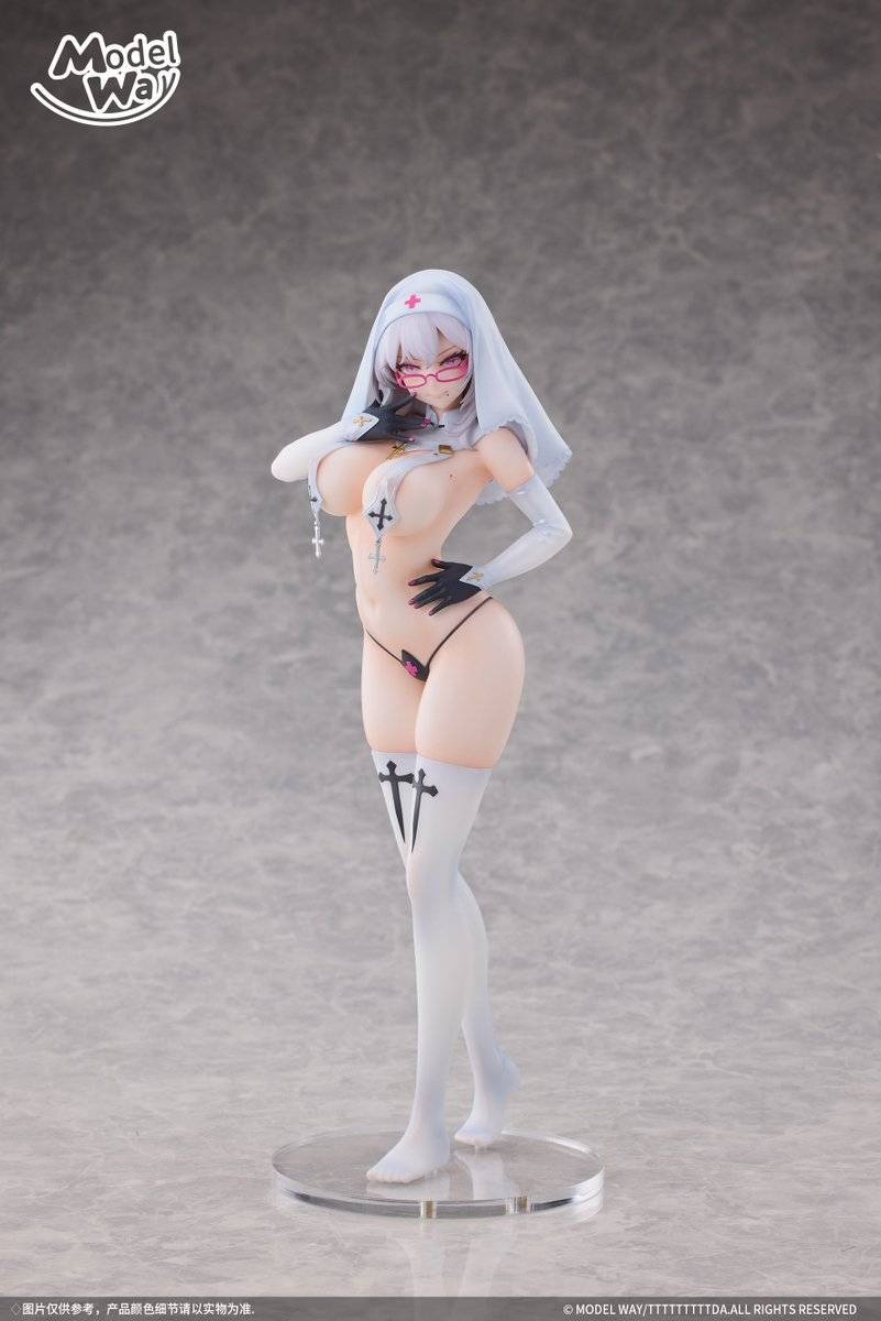 Scaled Figure 1/6 White Sister - Original Design Art Illustration by TTTTTTTTTDA By Astrum Design