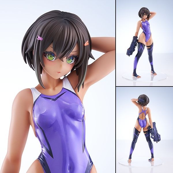 Scaled Figure 1/7 Suieibu no Buchou-chan / Buchou-chan of the Swimming Club - Purple Swimsuit Ver. ARMS NOTE By AMAKUNI