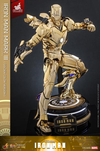 [READY STOCK ITEM] Action Figure 1/6 IRON MAN MARK III GOLDEN COLOR VER. By Hot Toys