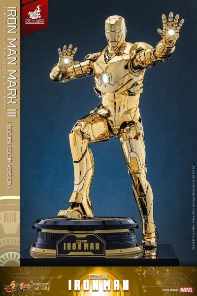 [READY STOCK ITEM] Action Figure 1/6 IRON MAN MARK III GOLDEN COLOR VER. By Hot Toys