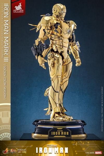 [READY STOCK ITEM] Action Figure 1/6 IRON MAN MARK III GOLDEN COLOR VER. By Hot Toys