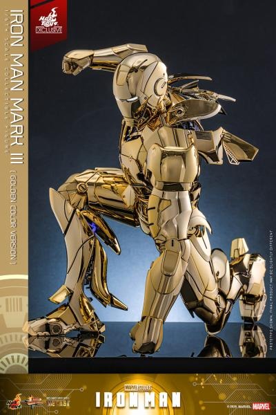 [READY STOCK ITEM] Action Figure 1/6 IRON MAN MARK III GOLDEN COLOR VER. By Hot Toys