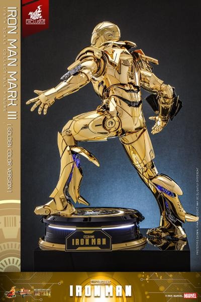 [READY STOCK ITEM] Action Figure 1/6 IRON MAN MARK III GOLDEN COLOR VER. By Hot Toys