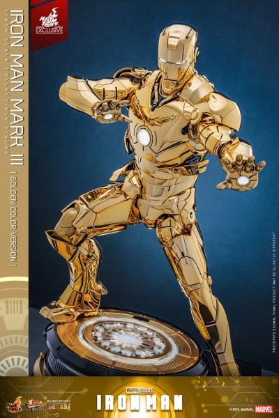 [READY STOCK ITEM] Action Figure 1/6 IRON MAN MARK III GOLDEN COLOR VER. By Hot Toys