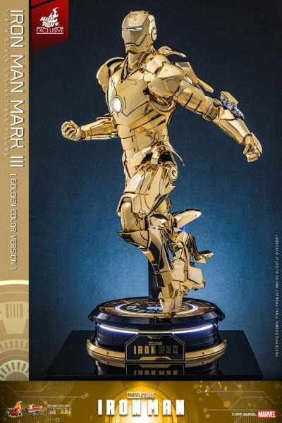 [READY STOCK ITEM] Action Figure 1/6 IRON MAN MARK III GOLDEN COLOR VER. By Hot Toys