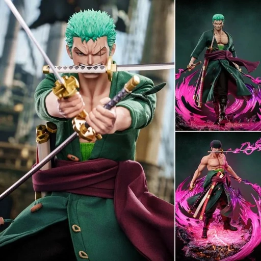 Image of Premium Silicone Action Figure 1/6 Roronoa Zoro - One Piece By Pixel Poses