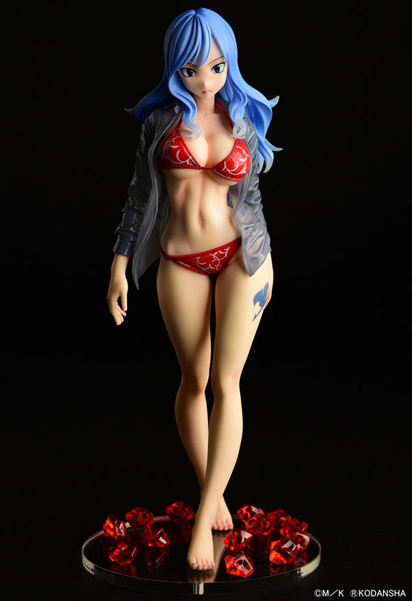 Scaled Figure 1/6 Juvia Lockser Gravure Style - See Through Wet Shirt Red Bikini Ver. Fairy Tail By OrcaToys