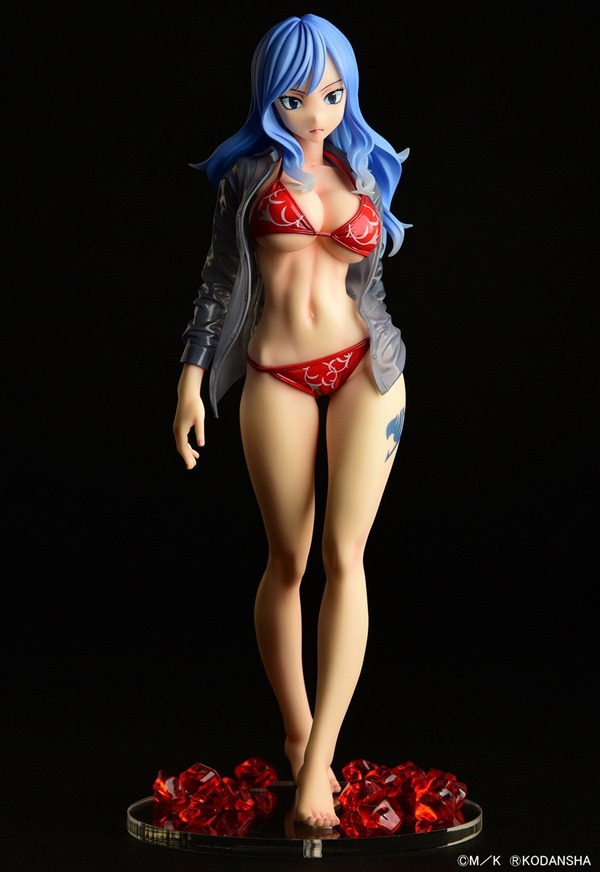 Scaled Figure 1/6 Juvia Lockser Gravure Style - See Through Wet Shirt Red Bikini Ver. Fairy Tail By OrcaToys