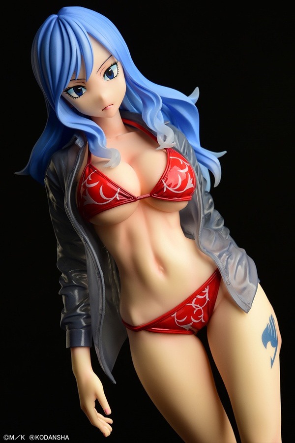 Scaled Figure 1/6 Juvia Lockser Gravure Style - See Through Wet Shirt Red Bikini Ver. Fairy Tail By OrcaToys
