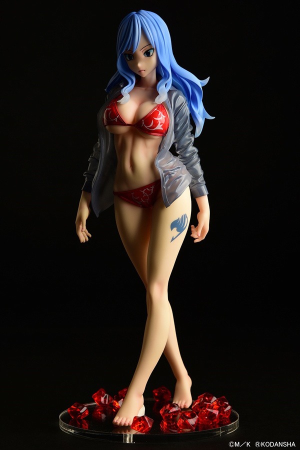 Scaled Figure 1/6 Juvia Lockser Gravure Style - See Through Wet Shirt Red Bikini Ver. Fairy Tail By OrcaToys