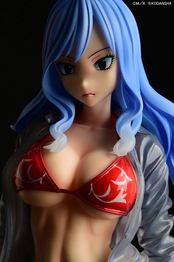 Scaled Figure 1/6 Juvia Lockser Gravure Style - See Through Wet Shirt Red Bikini Ver. Fairy Tail By OrcaToys