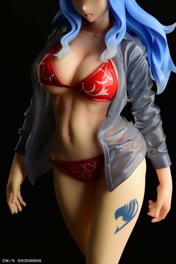 Scaled Figure 1/6 Juvia Lockser Gravure Style - See Through Wet Shirt Red Bikini Ver. Fairy Tail By OrcaToys