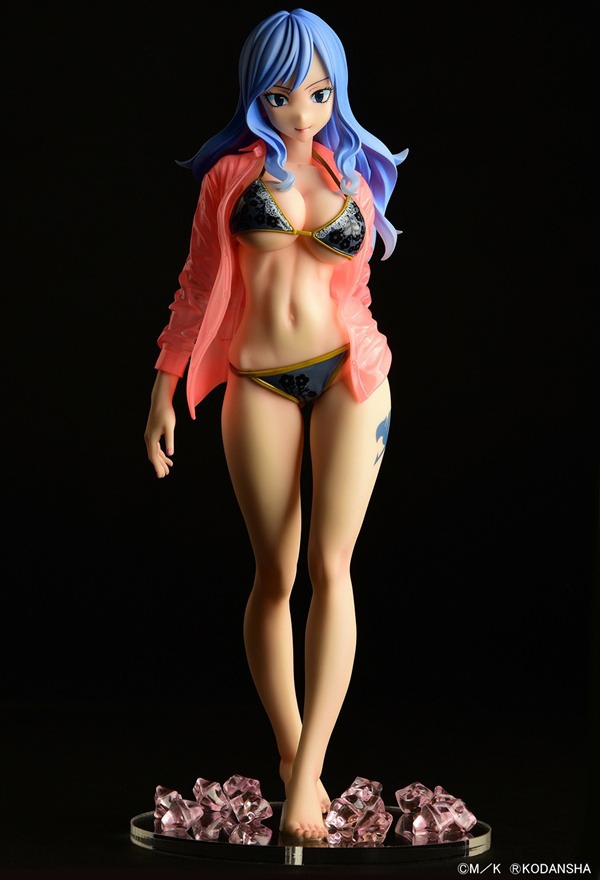 Scaled Figure 1/6 Juvia Lockser Gravure Style - See Through Wet Shirt Black Bikini Ver. Fairy Tail By OrcaToys