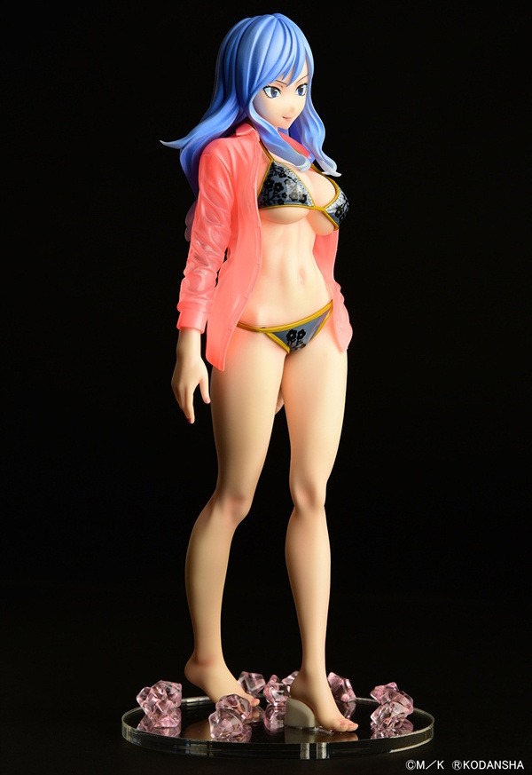 Scaled Figure 1/6 Juvia Lockser Gravure Style - See Through Wet Shirt Black Bikini Ver. Fairy Tail By OrcaToys
