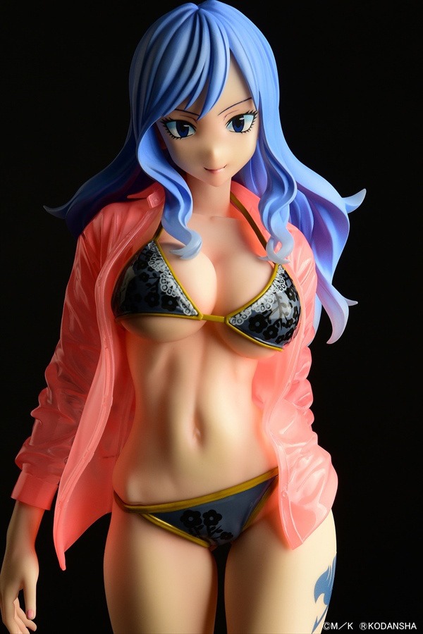 Scaled Figure 1/6 Juvia Lockser Gravure Style - See Through Wet Shirt Black Bikini Ver. Fairy Tail By OrcaToys