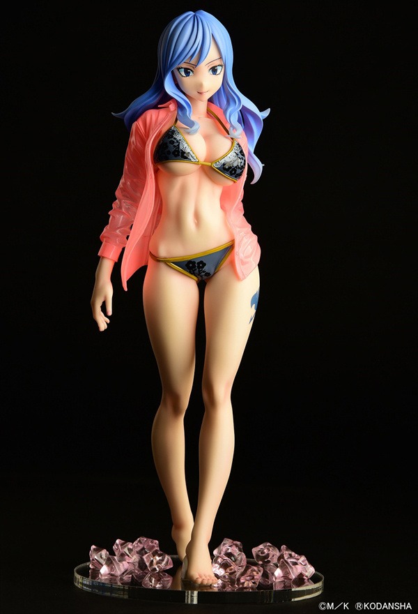Scaled Figure 1/6 Juvia Lockser Gravure Style - See Through Wet Shirt Black Bikini Ver. Fairy Tail By OrcaToys