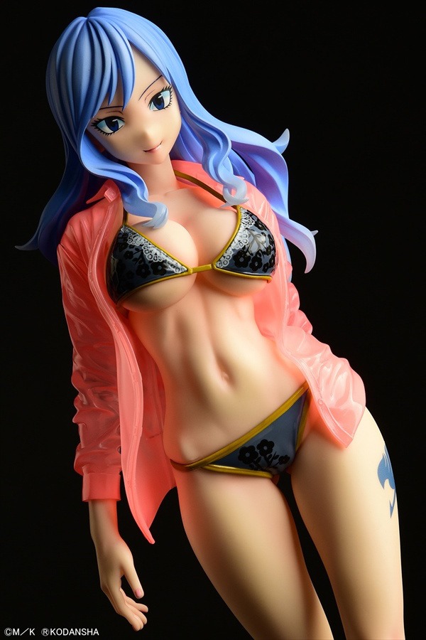 Scaled Figure 1/6 Juvia Lockser Gravure Style - See Through Wet Shirt Black Bikini Ver. Fairy Tail By OrcaToys