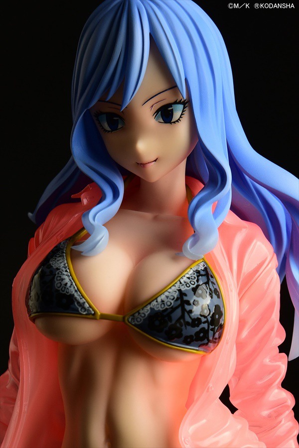 Scaled Figure 1/6 Juvia Lockser Gravure Style - See Through Wet Shirt Black Bikini Ver. Fairy Tail By OrcaToys