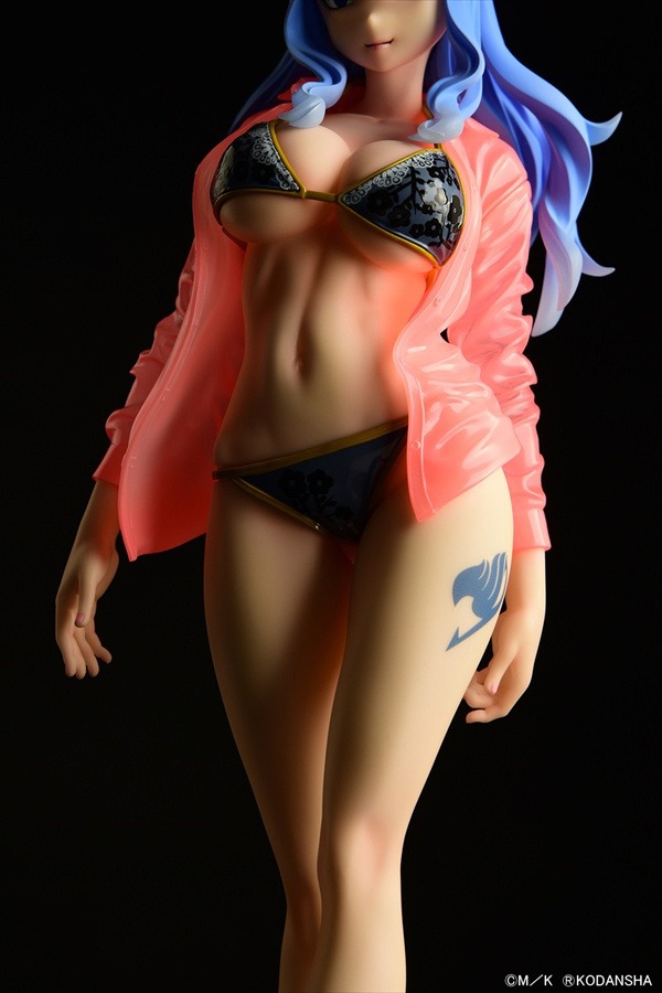 Scaled Figure 1/6 Juvia Lockser Gravure Style - See Through Wet Shirt Black Bikini Ver. Fairy Tail By OrcaToys