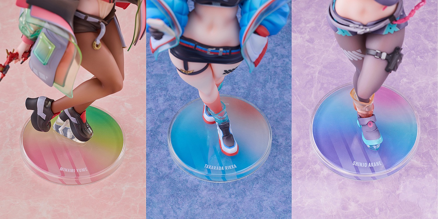 [Set of 3] Scaled Figure 1/7 Gridman Universe Heroines (Takarada Rikka, Shinjo Akane & Minami Yume) - Dreamy Divas Ver. Gridman Universe By Solarain