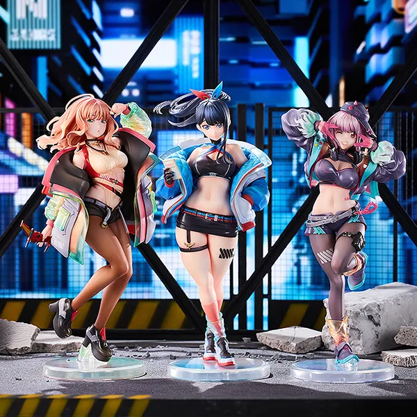[Set of 3] Scaled Figure 1/7 Gridman Universe Heroines (Takarada Rikka, Shinjo Akane & Minami Yume) - Dreamy Divas Ver. Gridman Universe By Solarain