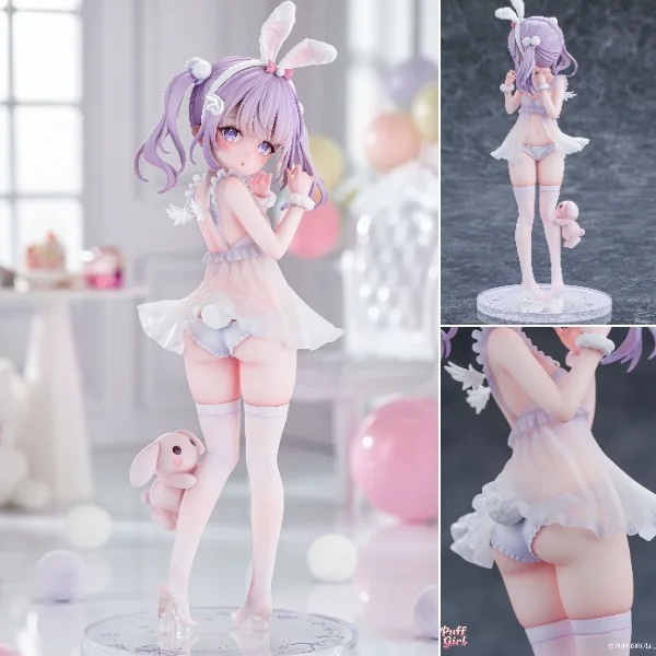 Scaled Figure 1/6 White Rabbit Angel - Illustration by Hoshi (21cm) By PUFFGIRL