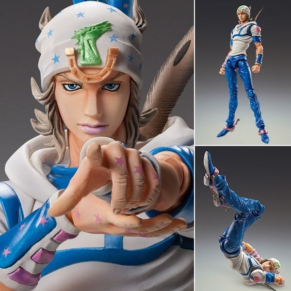 Super Action Statue Figure Johnny Joestar - Jojo's Bizarre Adventure Part 7 Steel Ball Run By Medicos Entertainment