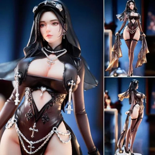 Scaled Figure 1/6 Dark Nun Friction - Original Character By BearPanda