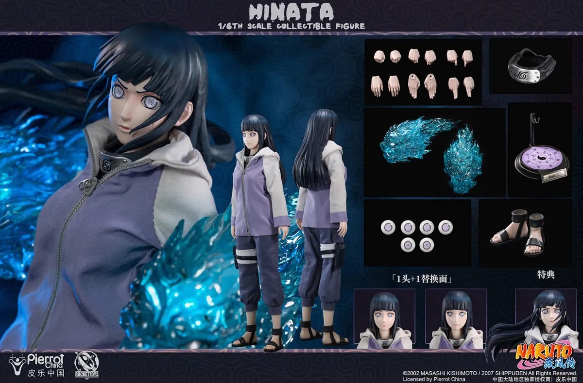 [READY STOCK ITEM] Rocket Toys ROC003 Action Figure Scaled 1/6 Hinata Hyuga - Naruto By Rocket Toys