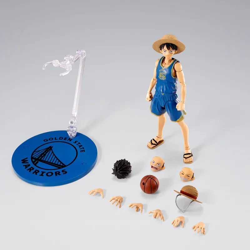 SHF S.H.Figuarts MONKEY.D.LUFFY GOLDEN STATE WARRIORS ver. - ONE PIECE×NBA By Premium Bandai