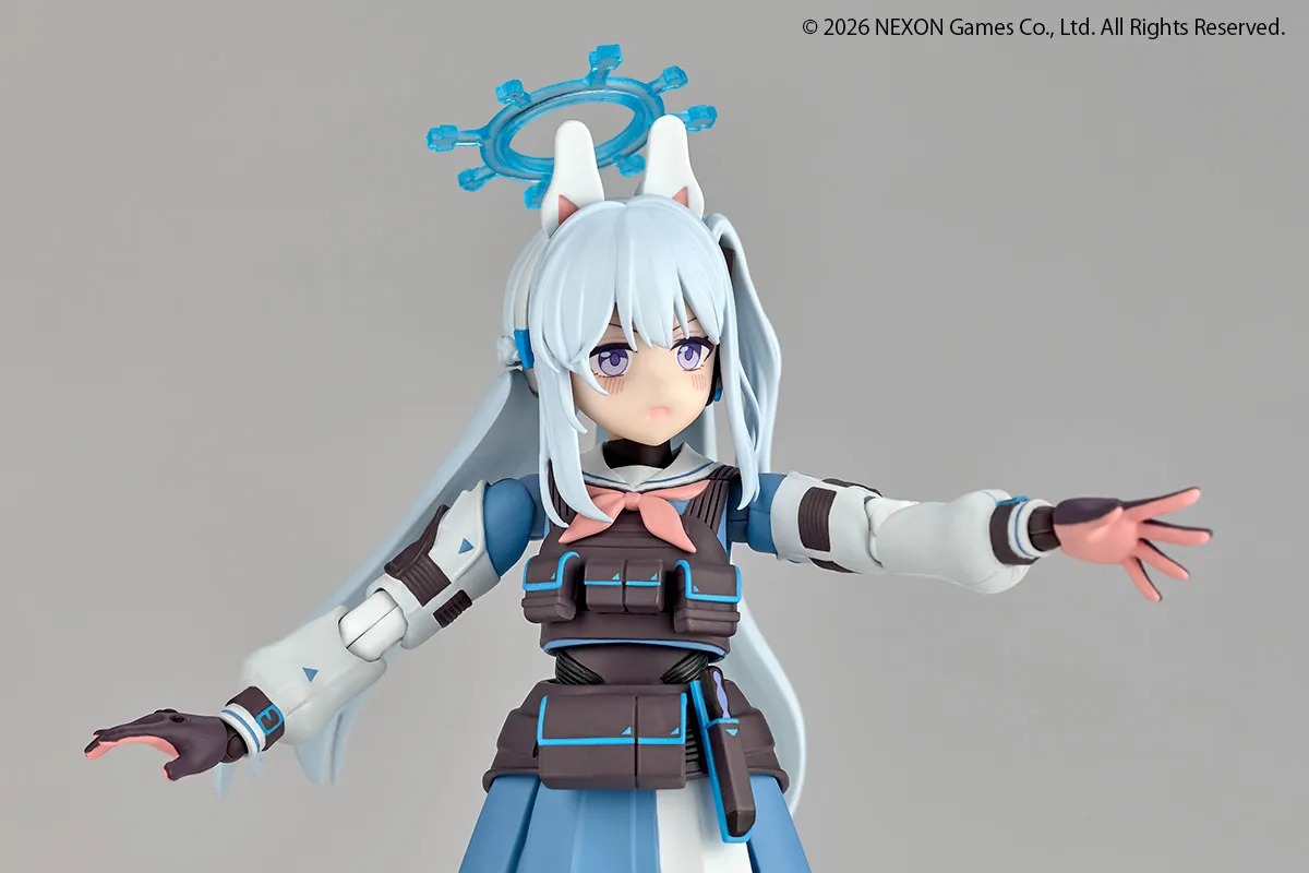 Revoltech Action Figure Tsukiyuki Miyako - Blue Archive By Kaiyodo