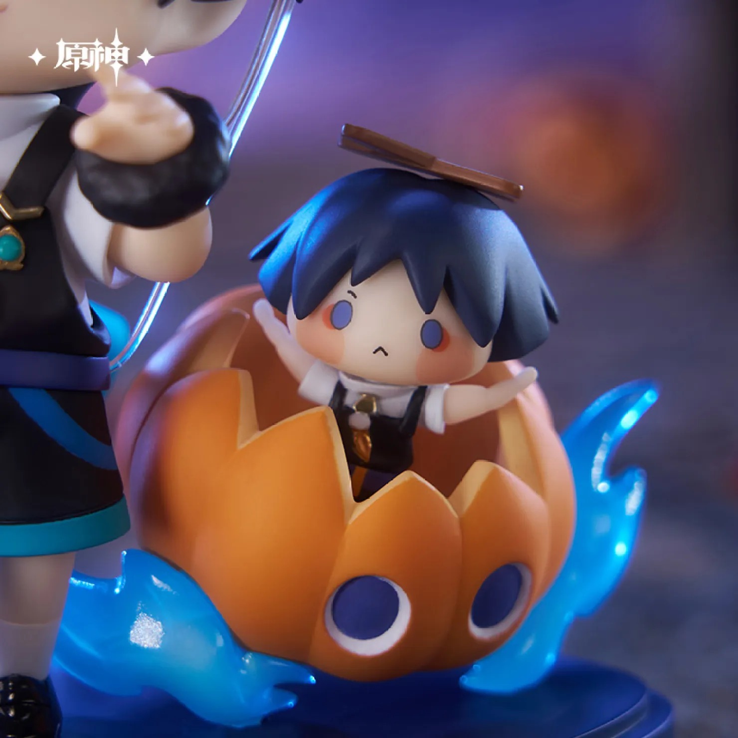 Mini Figure Q Version Wanderer - Gloomy Night Fantasy Series Ver. Genshin Impact (11cm) By Mihoyo