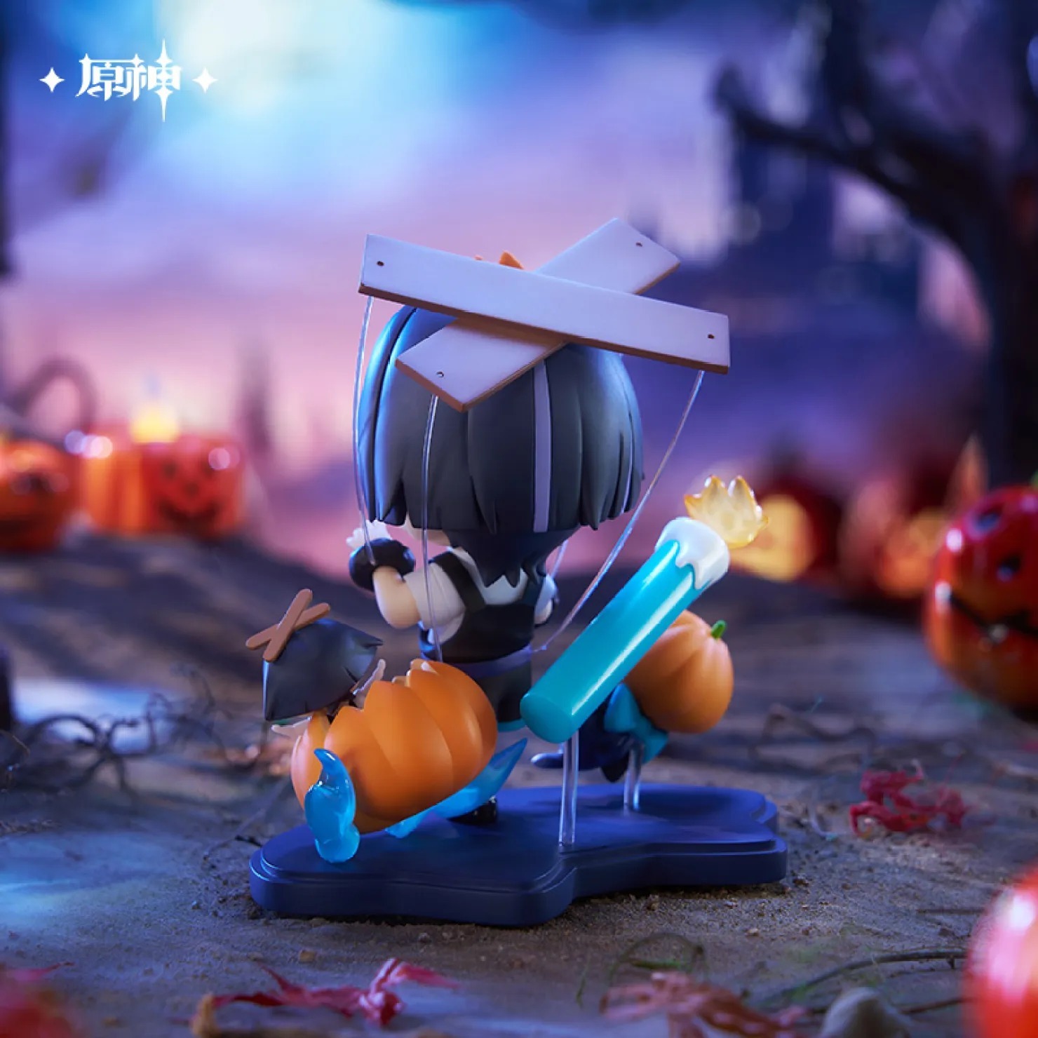 Mini Figure Q Version Wanderer - Gloomy Night Fantasy Series Ver. Genshin Impact (11cm) By Mihoyo