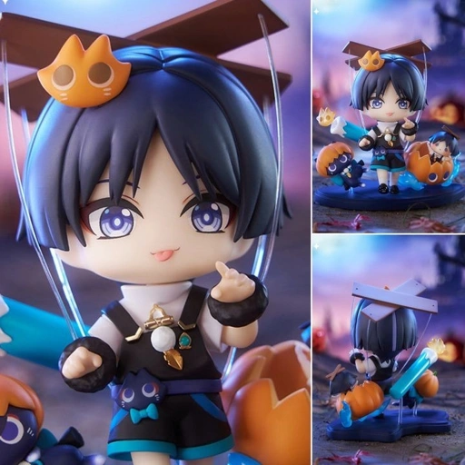 Image of Mini Figure Q Version Wanderer - Gloomy Night Fantasy Series Ver. Genshin Impact (11cm) By Mihoyo