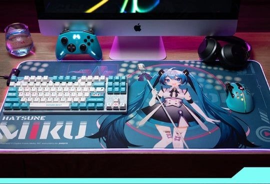 [READY STOCK ITEM] Hatsune Miku Cyber Melody Series RGB Gaming Mouse Pad / Mousepad - Vocaloid (40x80cm) By Moeyu