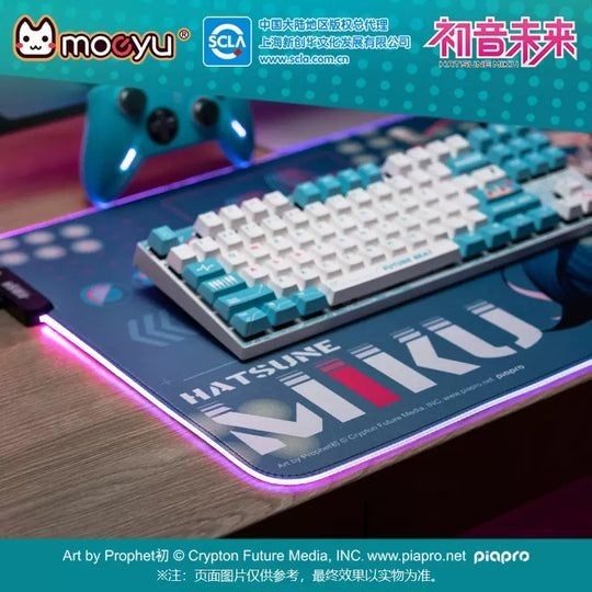 [READY STOCK ITEM] Hatsune Miku Cyber Melody Series RGB Gaming Mouse Pad / Mousepad - Vocaloid (40x80cm) By Moeyu