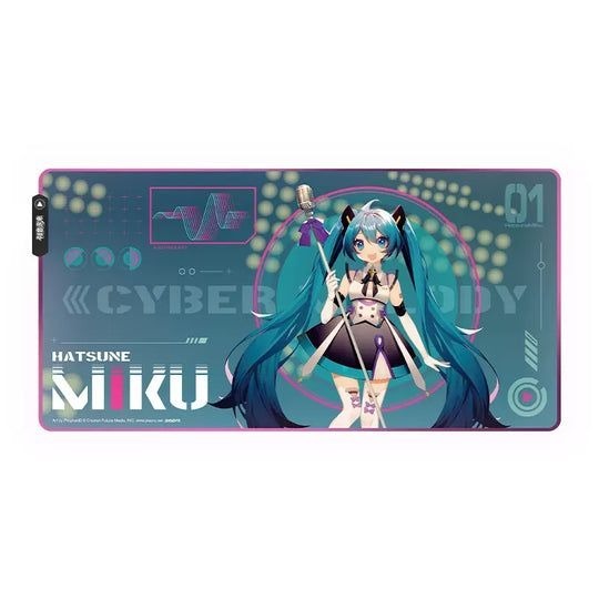 [READY STOCK ITEM] Hatsune Miku Cyber Melody Series RGB Gaming Mouse Pad / Mousepad - Vocaloid (40x80cm) By Moeyu