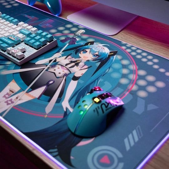 [READY STOCK ITEM] Hatsune Miku Cyber Melody Series RGB Gaming Mouse Pad / Mousepad - Vocaloid (40x80cm) By Moeyu