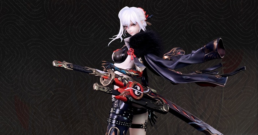 Scaled Figure 1/4 Lucia Crimson Weave - Crimson Camellia Ver. Punishing: Gray Raven By PPDF