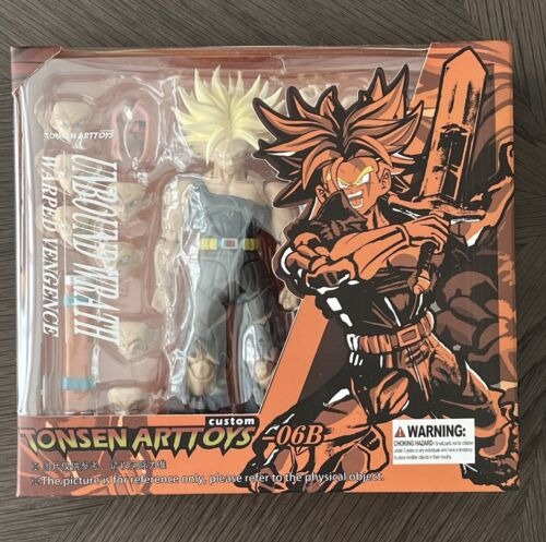 [READY STOCK ULTRA LIMITED ITEM] Action Figure 1/12 (Not SHF S.H.Figuarts) Trunks Unbound Wrath Warped Vengeance Battle Damage B Ver. - Dragonball Z By Tonsen Art Toys