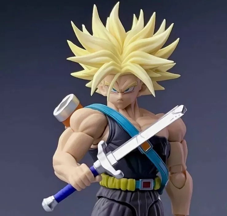 [READY STOCK ULTRA LIMITED ITEM] Action Figure 1/12 (Not SHF S.H.Figuarts) Trunks Unbound Wrath Warped Vengeance Battle Damage B Ver. - Dragonball Z By Tonsen Art Toys