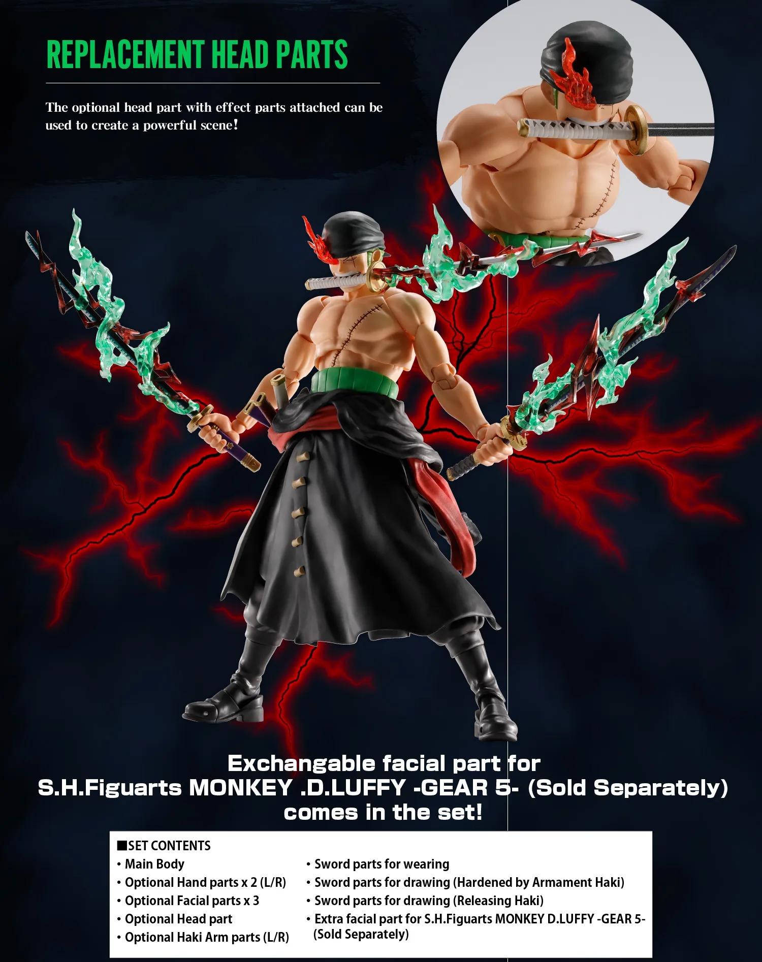 SHF S.H.Figuarts Roronoa Zoro - The King Of Hell By Premium Bandai